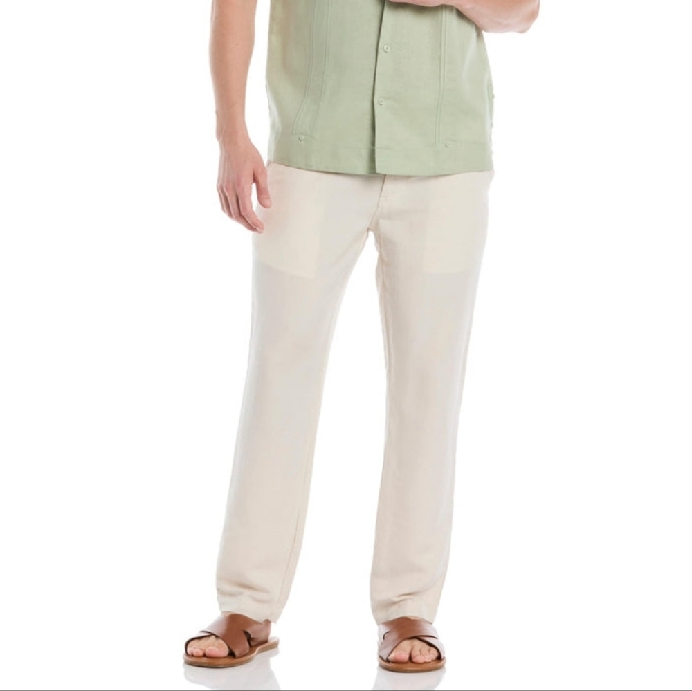 Cubavera Linen Blend Pants 32x32 Small Lightweight Beach Vacation Unisex